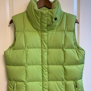 Eddie Bauer 700 Fill Power Premium Goose Down Puffer Vest - Large - Green - NWOT